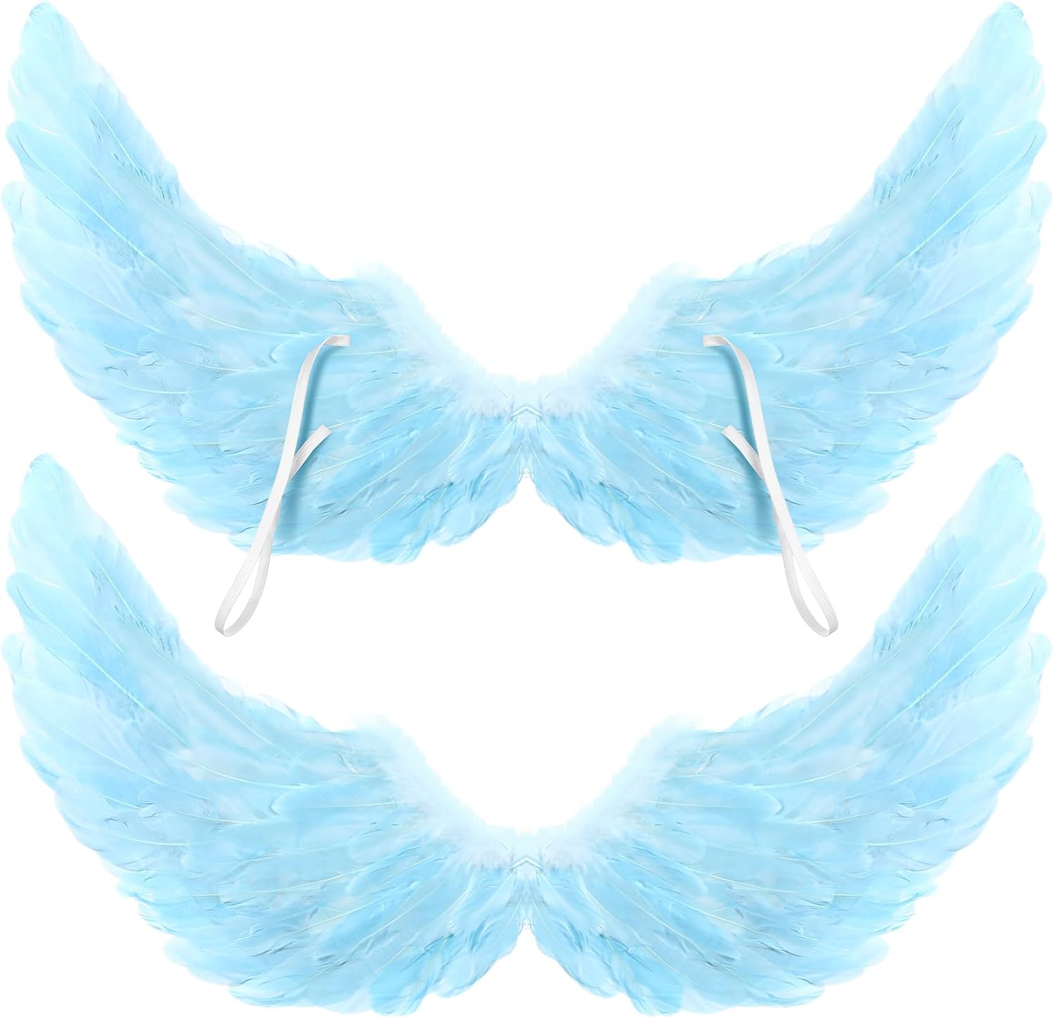 Jenaai 2 Pieces Halloween Feather Angel Wings