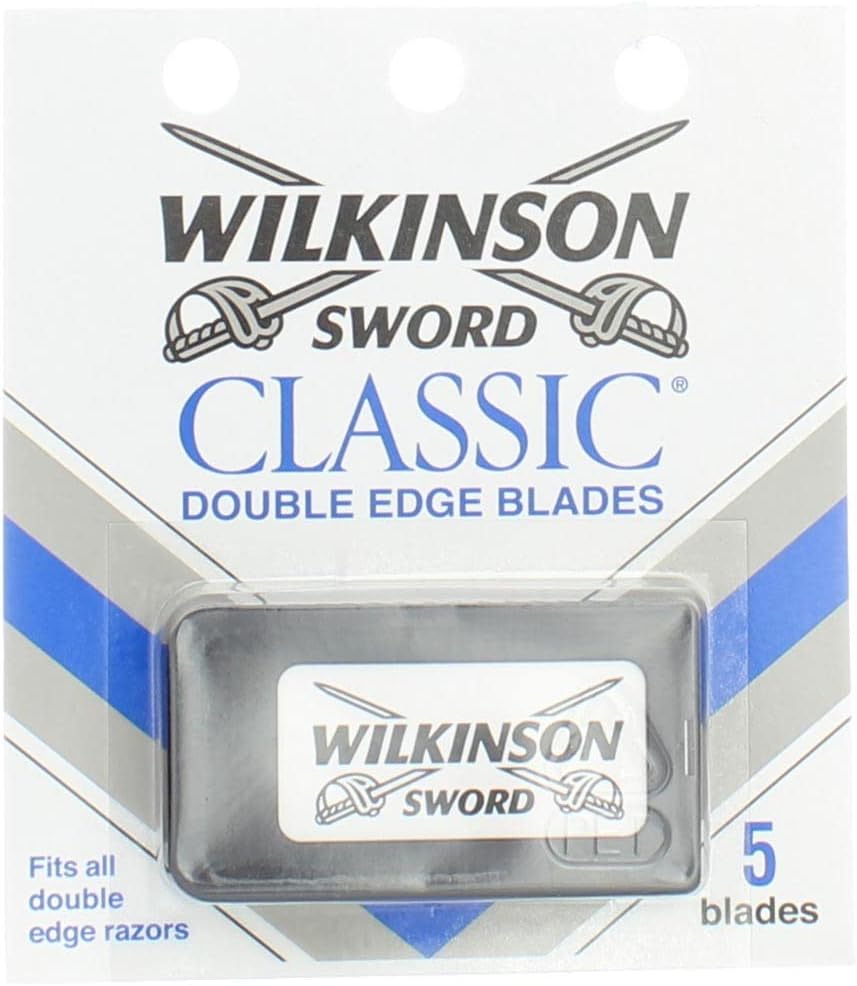 Schick Wilkinson Sword Double Edge Single Razor Cartridge, 5 Blades (6 Pack)