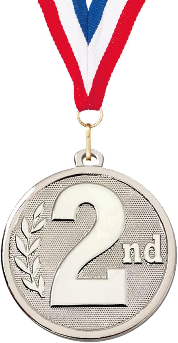 1st 2nd 3rd Place Sports Medal FREE Ribbon and Certificate 45mm Metal