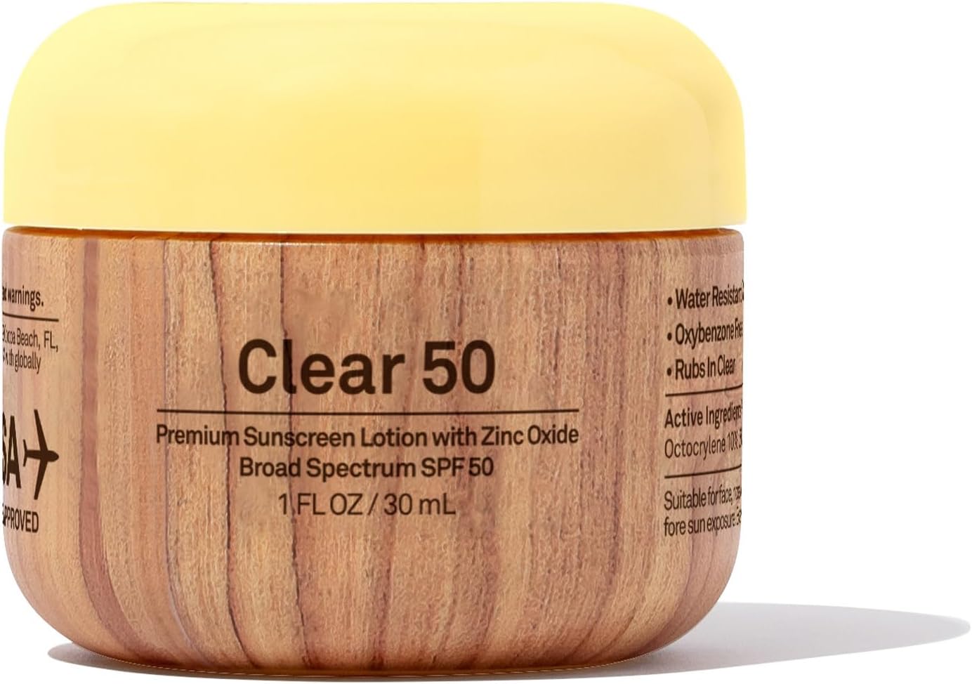 Sun Bum SPF 50 Face Cream Sunscreen with Zinc Oxide - Broad Spectrum Moisturizing Facial Sunscreen with Vitamin E - Hawaii 104 Act Compliant (Without Octinoxate & Oxybenzone) - Travel Friendly - 1 oz