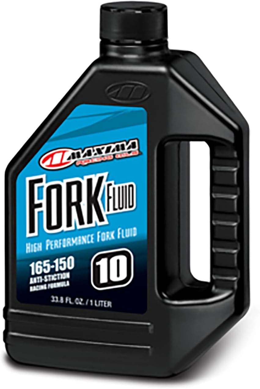 Maxima (59901-10) 165/150 Grade 10WT Zero Drag Formula Racing Fork Fluid - 1 Liter