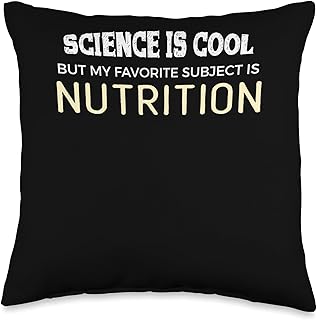 Funny Nutrition Gift for Science Geeks and Nerds Throw Pillow