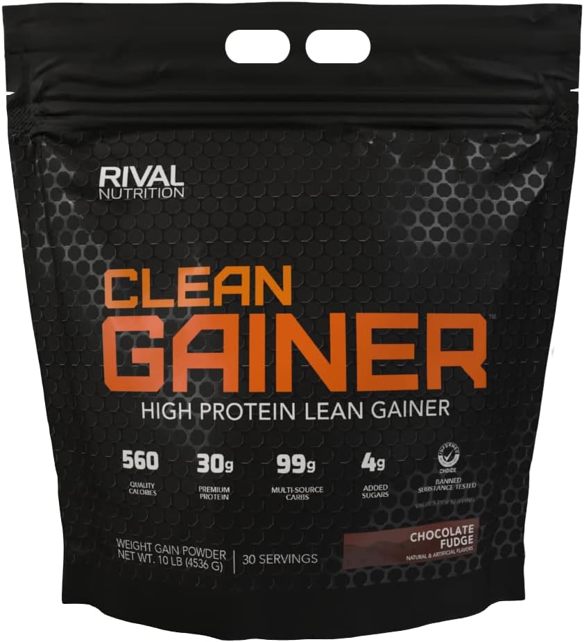 RIVAL NUTRITION Clean Gainer - Chocolate Fudge 10 lbs