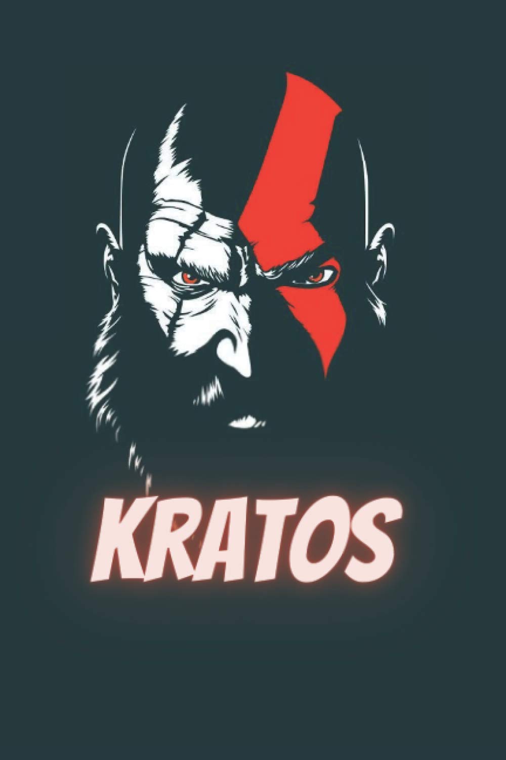 Kratos Notebook: white 6 x 9, 120 lined pages