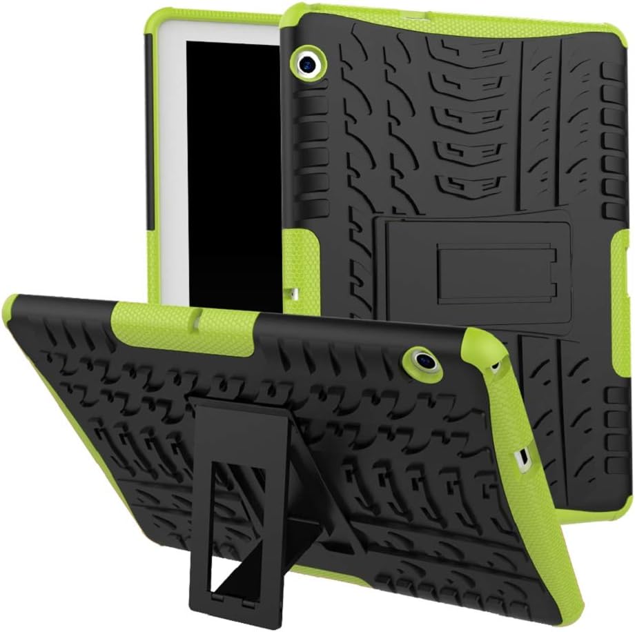 XITODA Huawei MediaPad T3 10 Case, Armor Style Hybrid PC + TPU Protective Case with Stand for Huawei MediaPad T3 10 9.6-Inch Tablet 2017 Release Cover Protection - Green