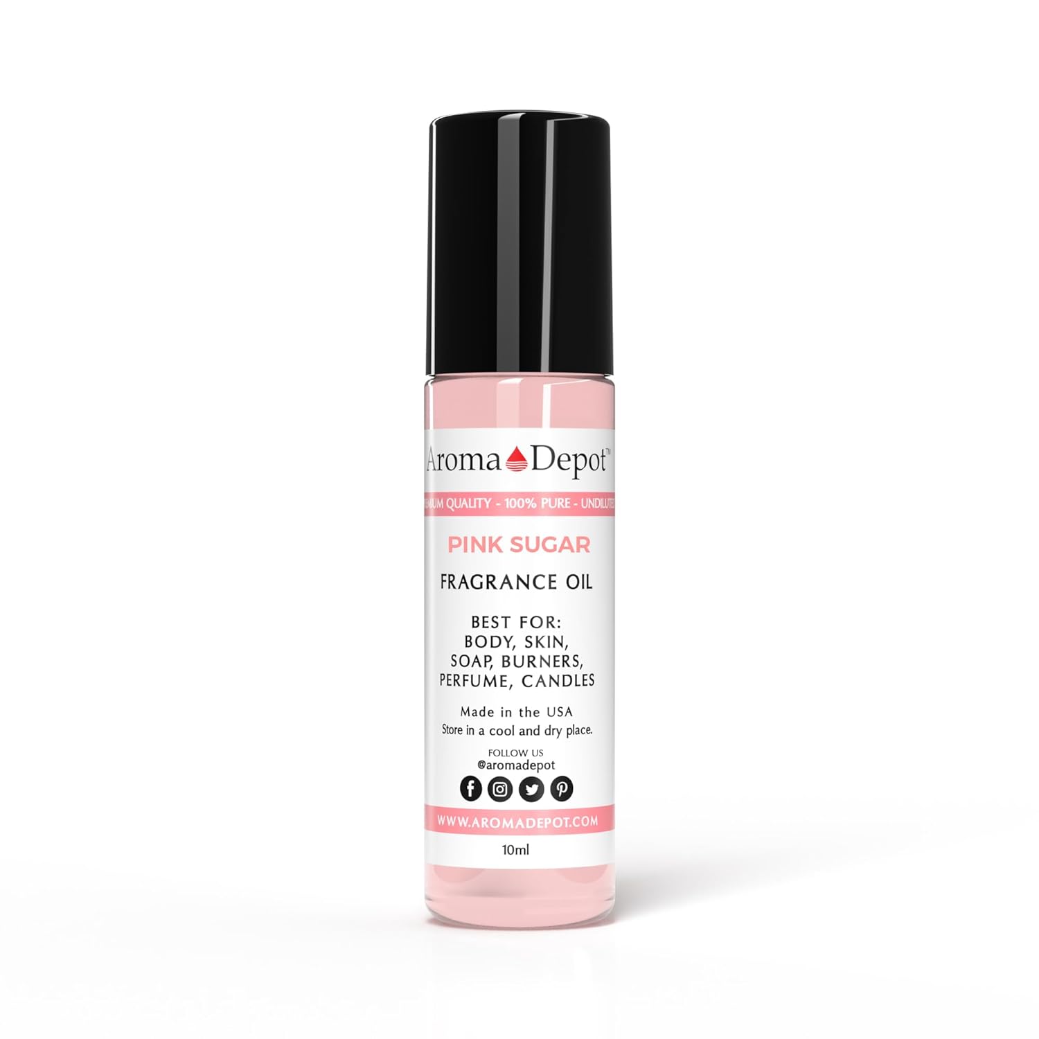 Aroma Depot Pink Sugar 10 ml. / .033 fl. oz. Roll-On Perfume I Skin Oil I Our Interpretation Premium Quality I Uncut I Fragrance Oil I Skin Safe I Add Aroma to your DIY Projects