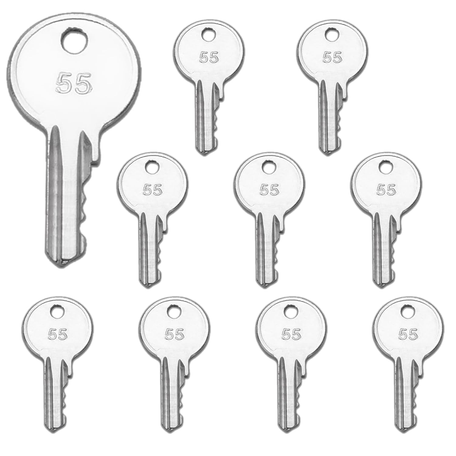 10Pcs Ignition Starter Keys for Heavy Equipment 455 Keys Replacement Compatible with Skyjack Lifts, New Genie Lifts, Boom Lifts Scisso