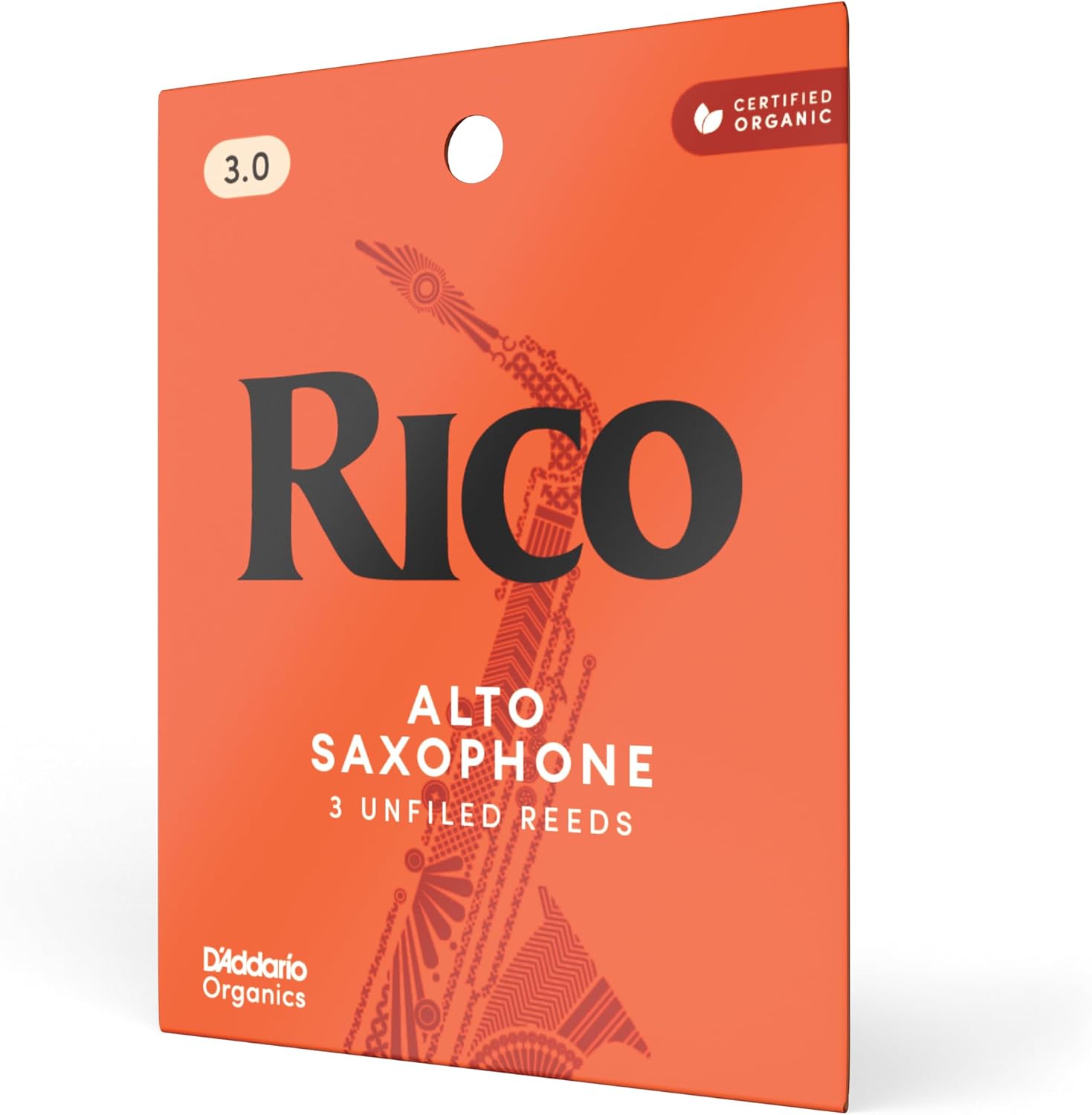 Rico by D'Addario Alto Sax Reeds, Strength 3, 3-pack