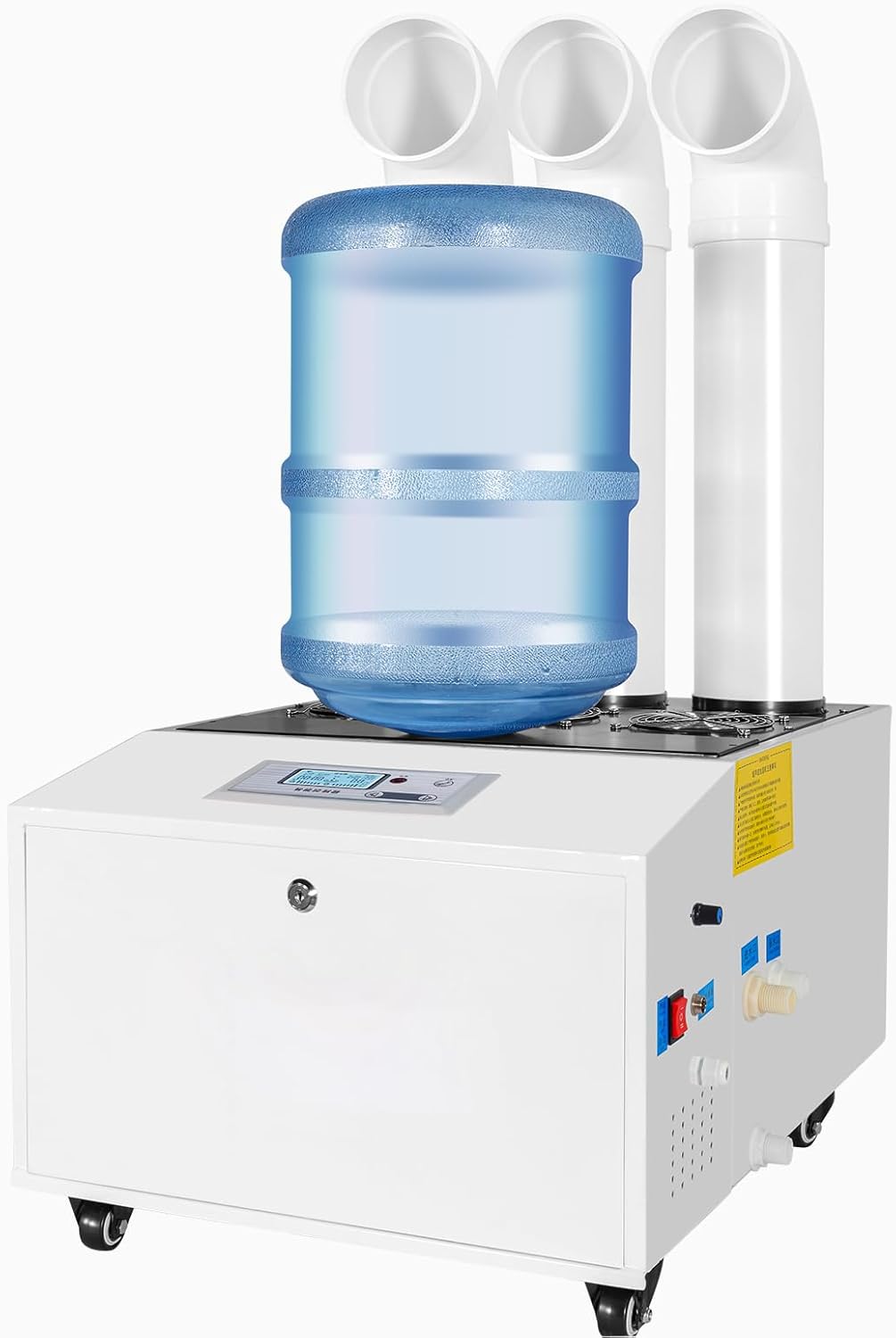 Automatic Ultrasonic Industrial Agricultural Humidifer 35000ml/h Highest Cool Mist Output Humidity Adjustable Stainless Steel Commercial Humidifier for Factory Workshop Warehouse Greenhouse