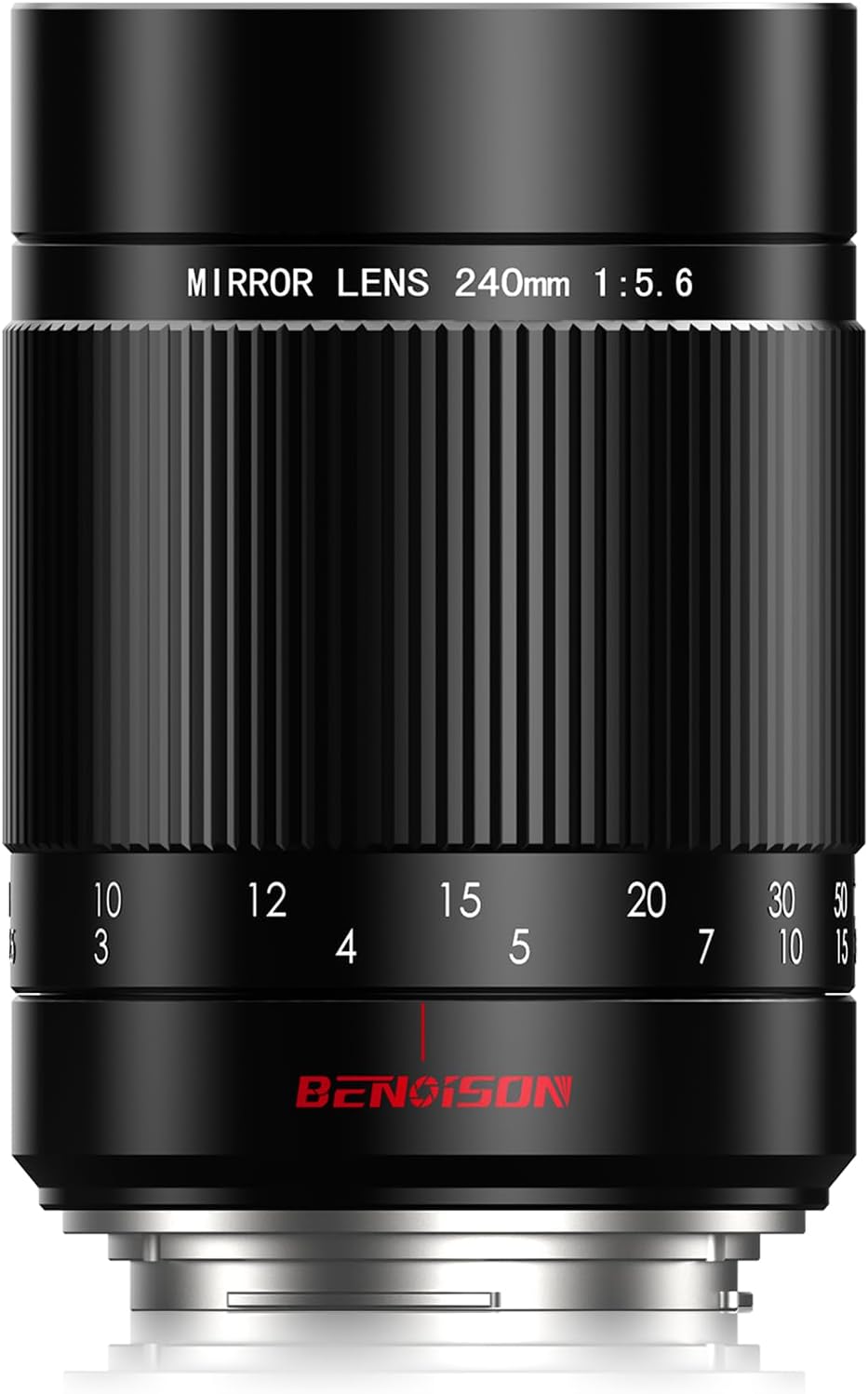 Reflex Mirror Lens - 240mm f5.6 for Canon EF, Manual Focus (MF) Telephoto Lens for Canon Rebel T8i T7 T6 4000D 2000D 1300D 850D 800D 600D 550D 90D 80D 77D 70D 50D 6D 55D etc (EF/EF-S Mount)