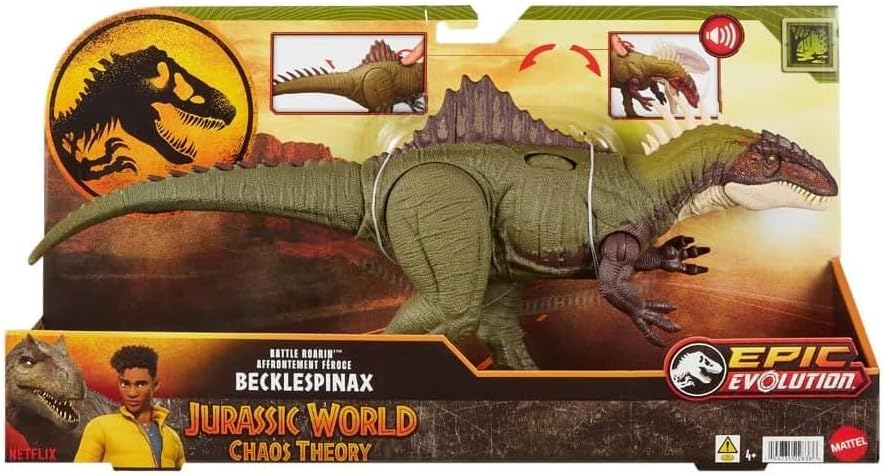 Jurassic Chaos Theory Battle Roarin' Becklespinax Epic Evolution Dinosaur Figure
