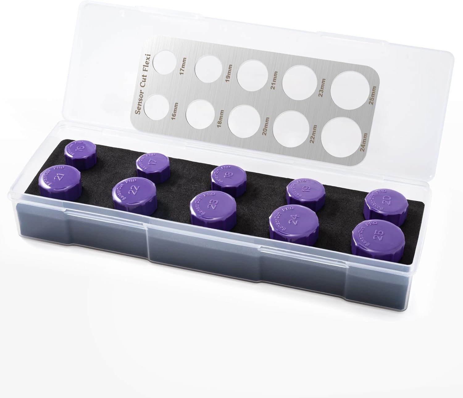 Gomake 16-25mm Sensor Cut,Precise Car Radar Hole Cutting Aid for Vehicle Parking Sensors Vinyl Wrap Tool Kit