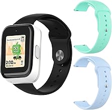 NewJourney Compatible with SyncUP Kids Watch Band, 3Pack Bands Compatible with Tmobile Sync UP Kids Watch Band, Soft Silicone Sport Boy Girl Kids 20mm Watch Band Replacement