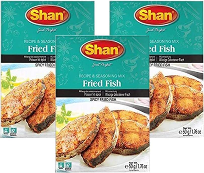 Shan Fried Fish Masala, 1.76 oz / 50 g, 3 Pack, Brown