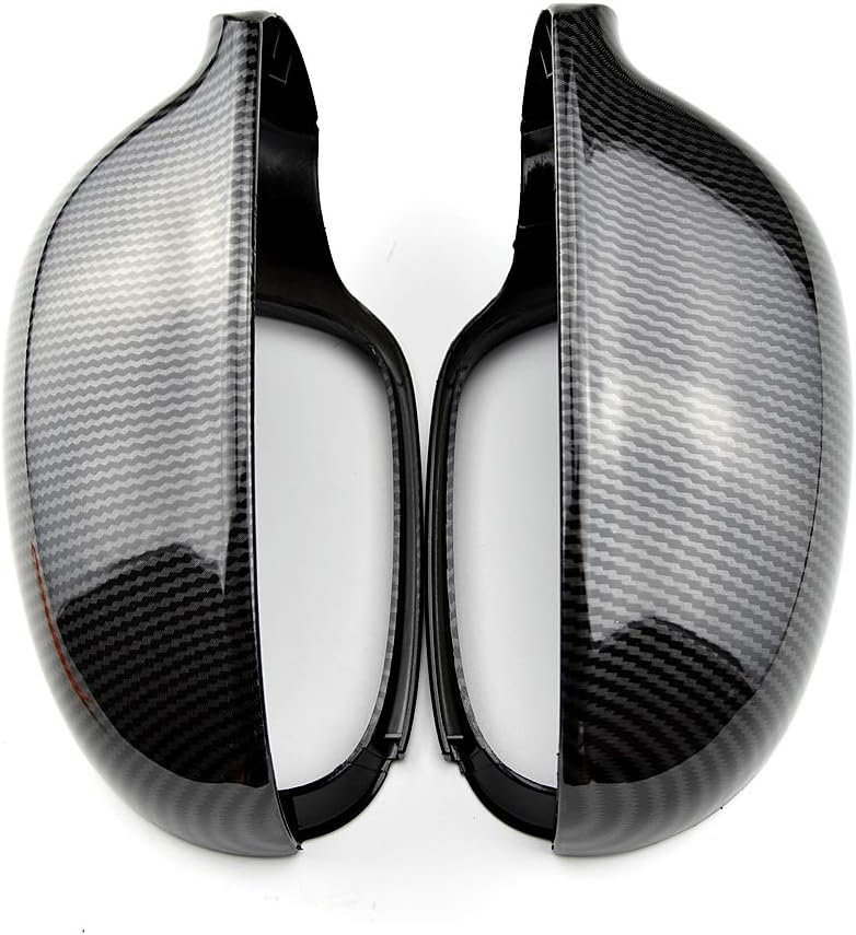 MKptopia 2pcs(1 pair) Wing Turn Signal Right，Side Mirror Cover Compatible with V-W Gol-f 5 G-TI V M-K5 (Carbon Fiber)