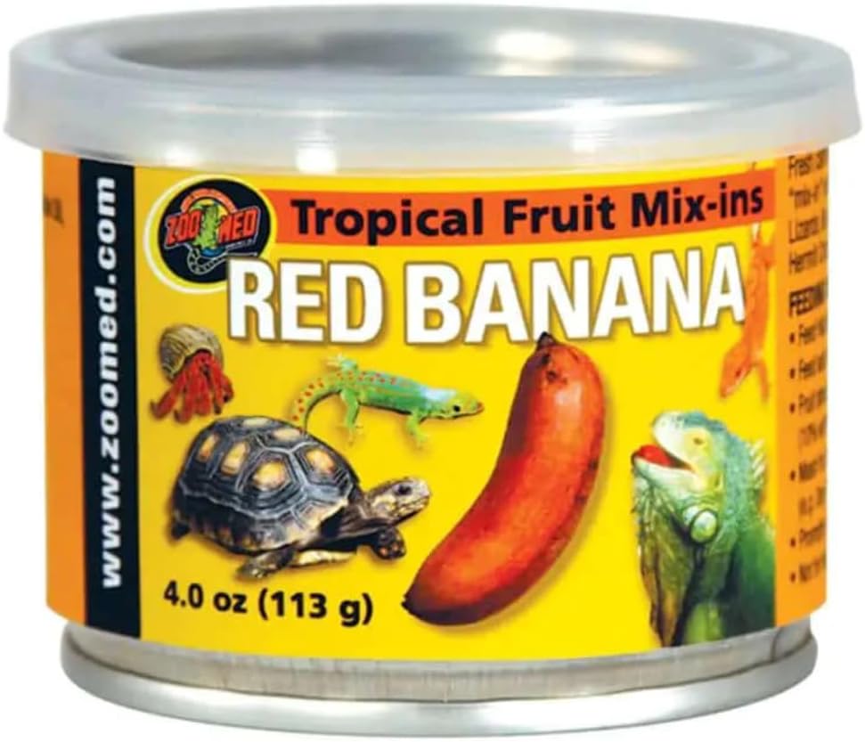 Zoo Med Tropical Fruit Mix-ins Red Banana Turtle Food, 3.4-Ounce