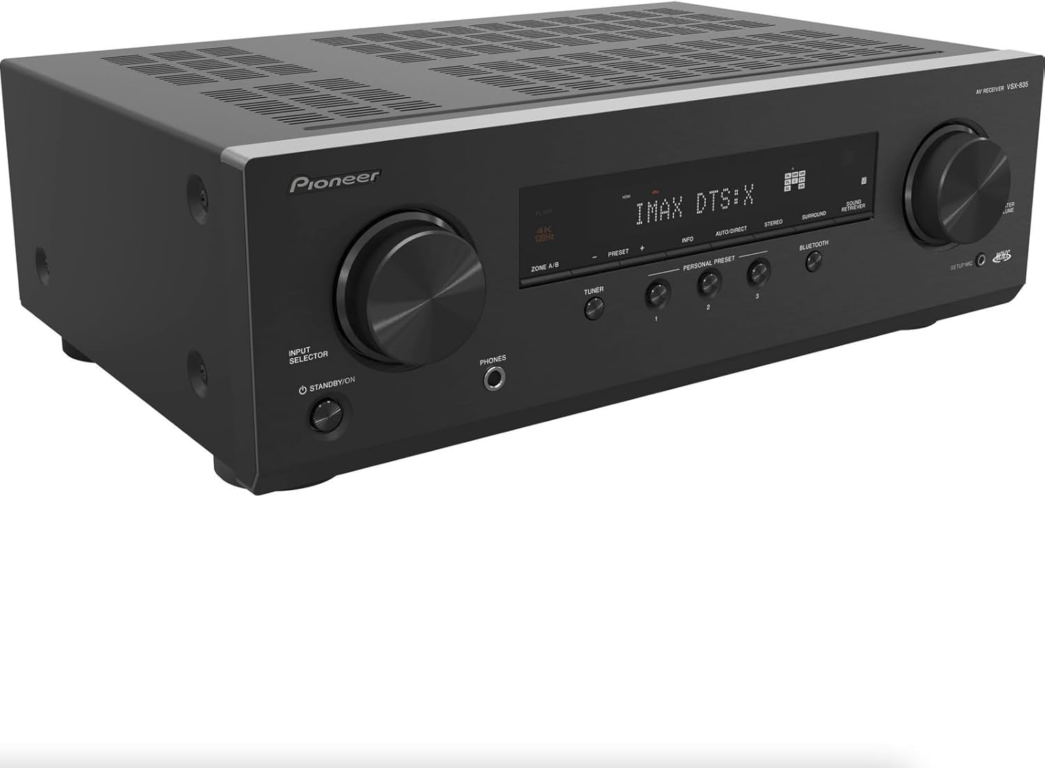 Pioneer VSX-835 7.2 Channel AV Receiver - IMAX Enhanced, Dolby Atmos and Dolby Surround, 8K/4K Ultra HD Capabilities, and More!