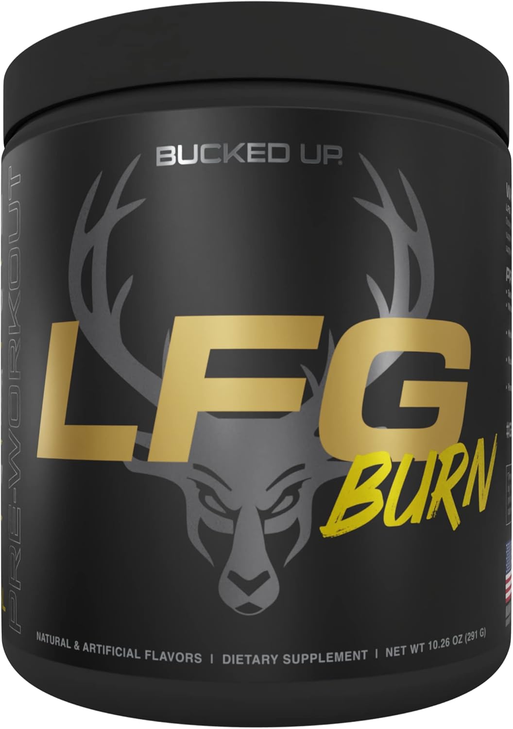 Bucked Up LFG Pre Workout - Supplement Powder for Energy, Pump, Endurance and Burn (30 Servings) (Tropical)