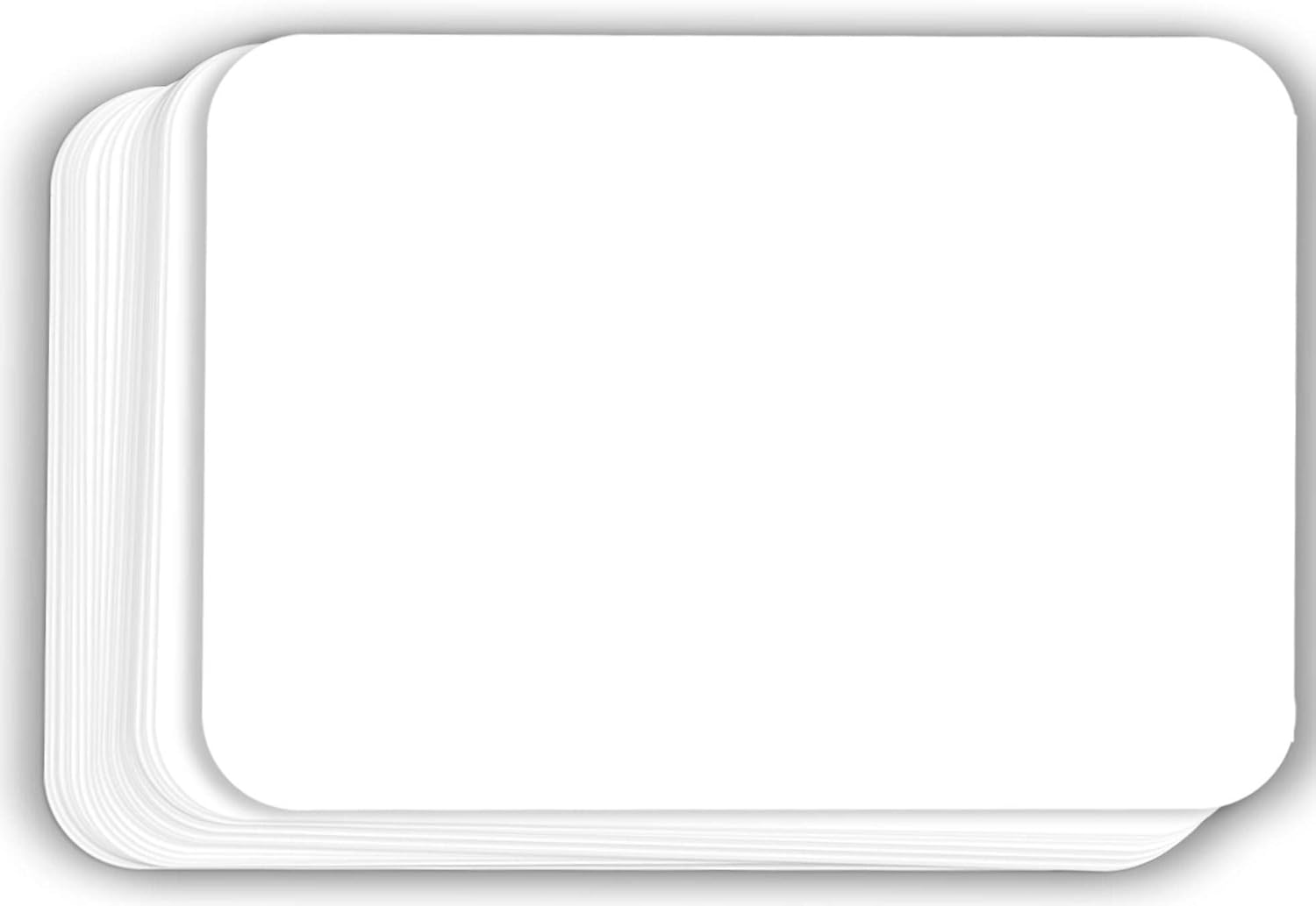 Hamilco White Cardstock Thick Paper - Blank Index Flash Note & Post Cards with Rounded Corners - Greeting Invitations Stationary 4 X 6" Heavy weight 80 lb Card Stock for Printer - 100 Pack
