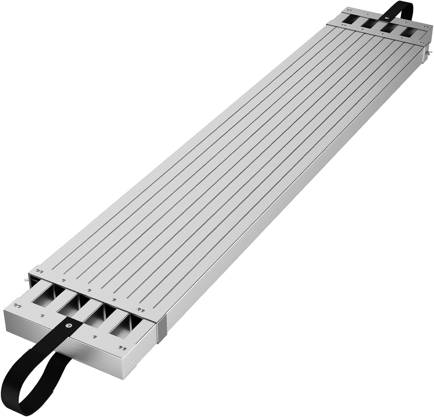 6-9ft Telescoping Plank, Aluminum Work Plank, 440lbs Capacity, Aluminum Scaffolding Plank with Skid-Proof Platform Scaffold Ladder Accessory