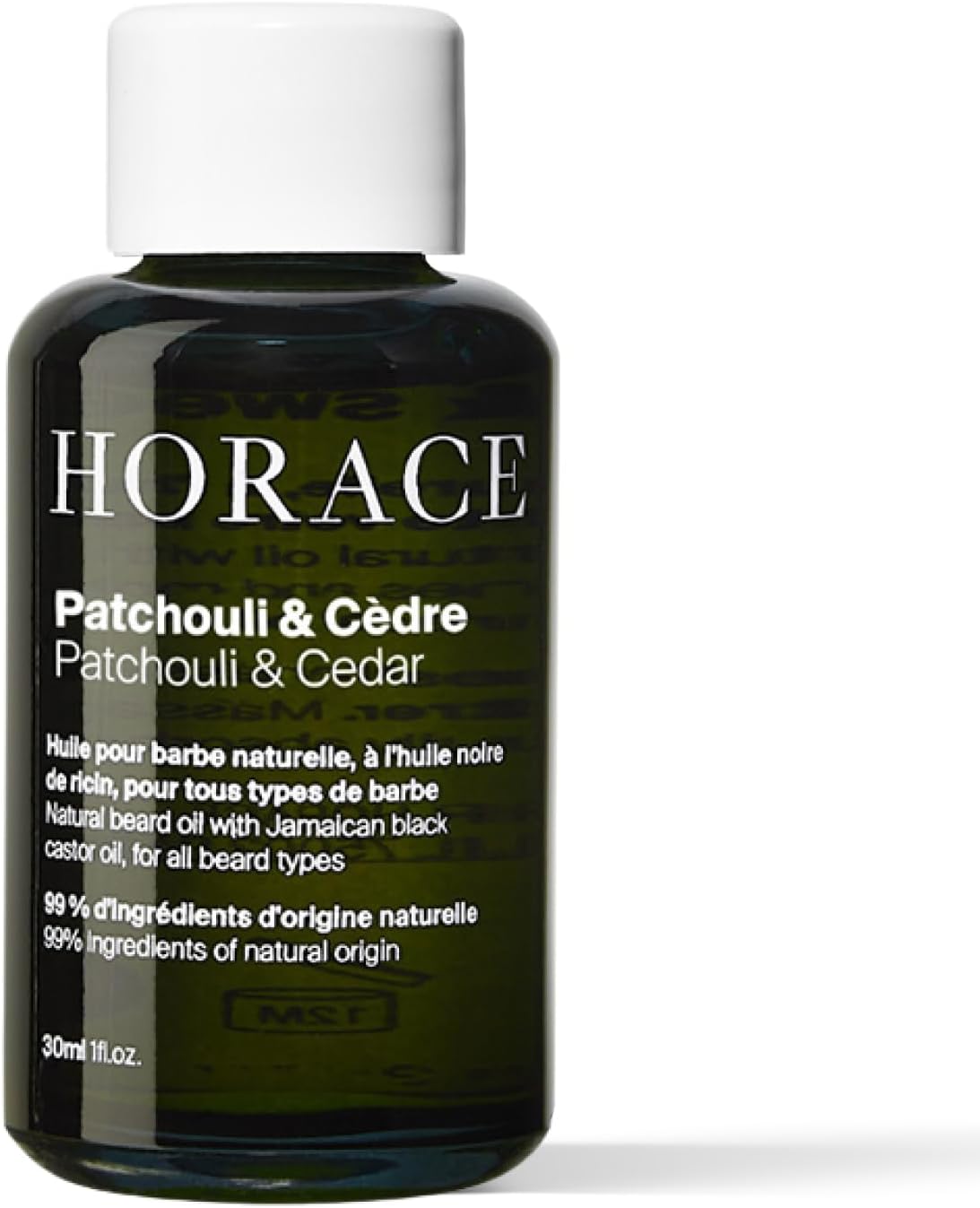 HORACE Patchouli & Cedar Beard Oil for Men - Conditioner with Argan Oil - Gentle Beard Care for All Skin Types - Woody, Aromatic Scent, 30 ml