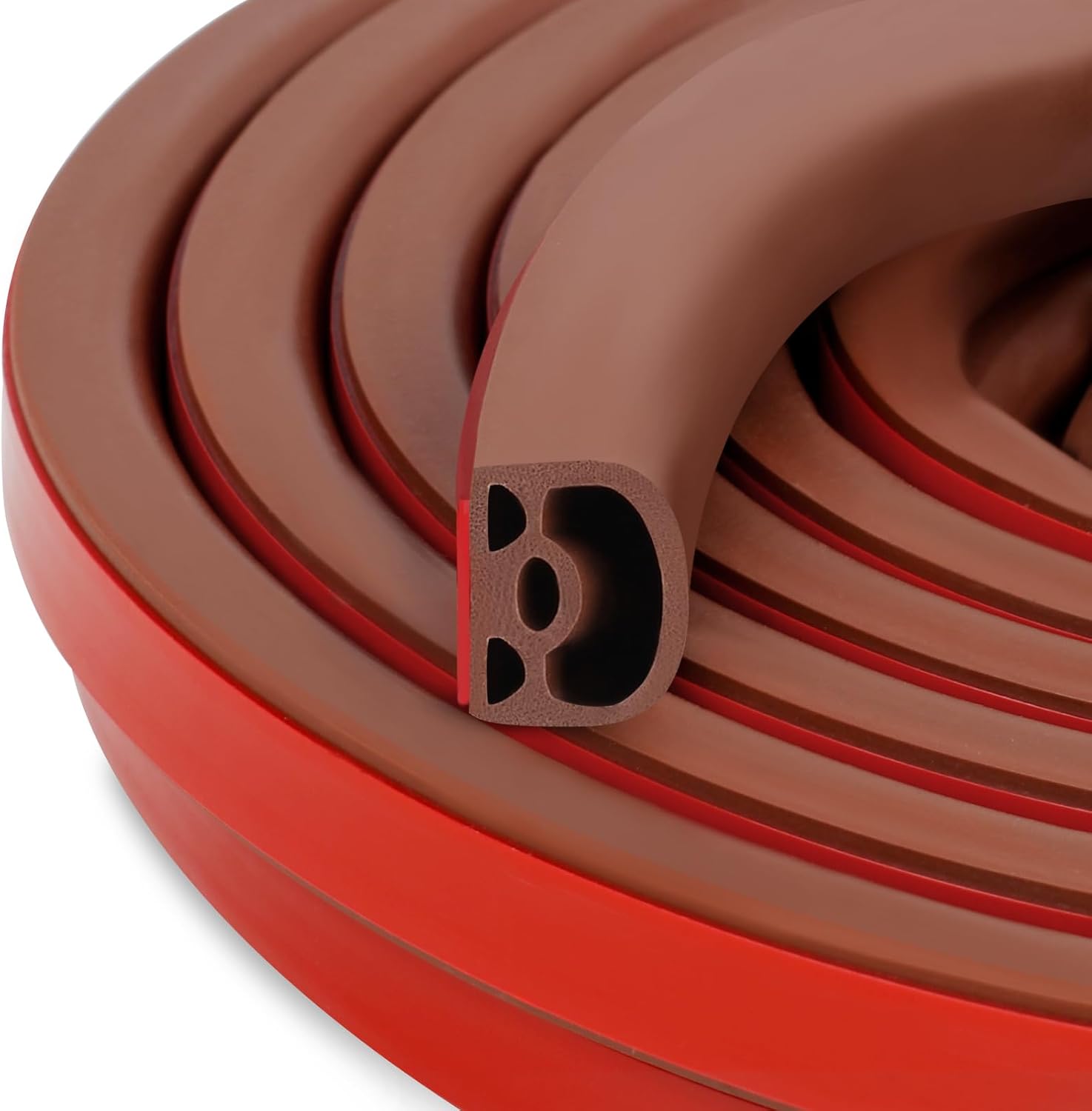 Benory Silicone Weather Stripping Door Seal Strip for Doors & Windows,Self-Adhesive Backing Seals Large Gaps