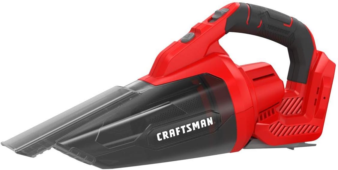 CRAFTSMAN V20 Cordless Hand Vacuum, 45 CFM, 2 Stage Filtration System with Filter, Bare Tool Only (CMCVH001B)