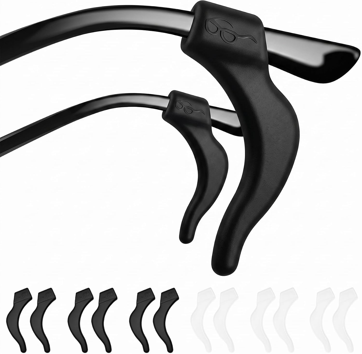 12 Pcs 6 Pairs Stop Glasses Slipping Down Nose,Anti Slip Glasses Grips