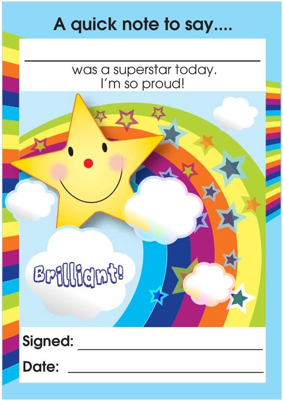 SuperStickers Super Star Teacher Reward Praise Note Pad, DNP14130
