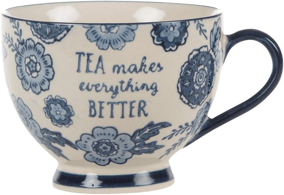 Sass & Belle Blue Willow Floral Mug