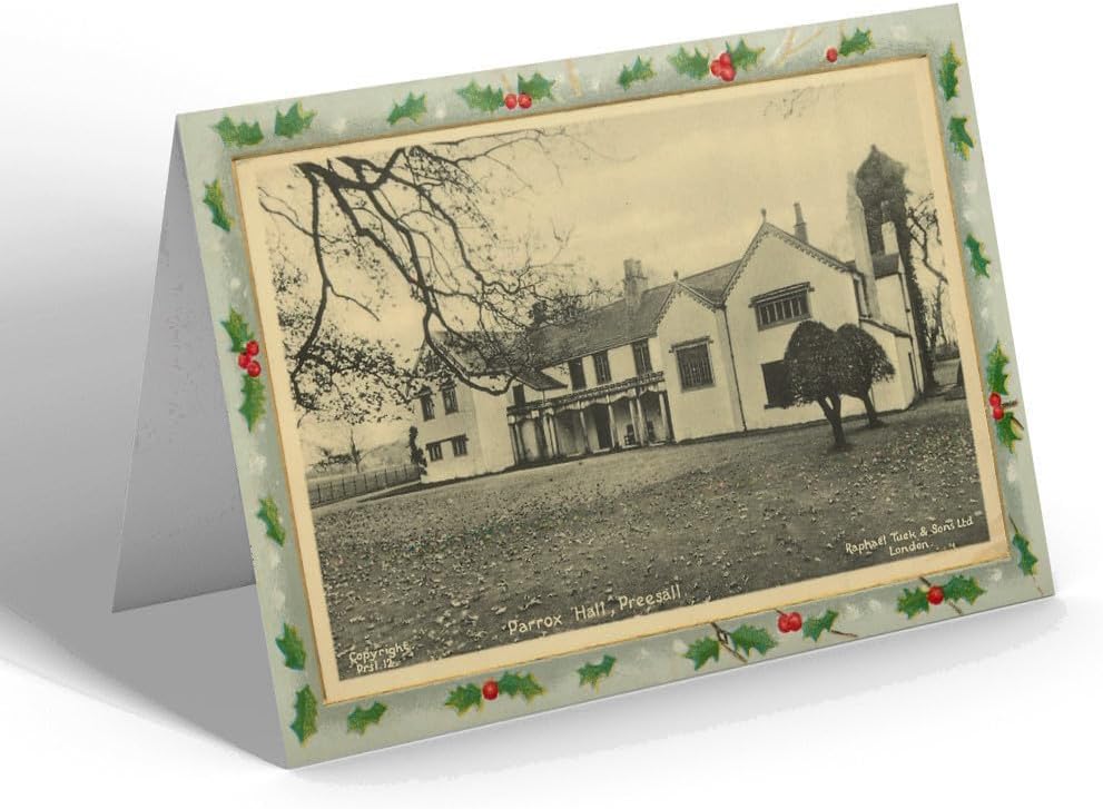 CHRISTMAS CARD - Vintage Lancashire - Parrox Hall, Preesall