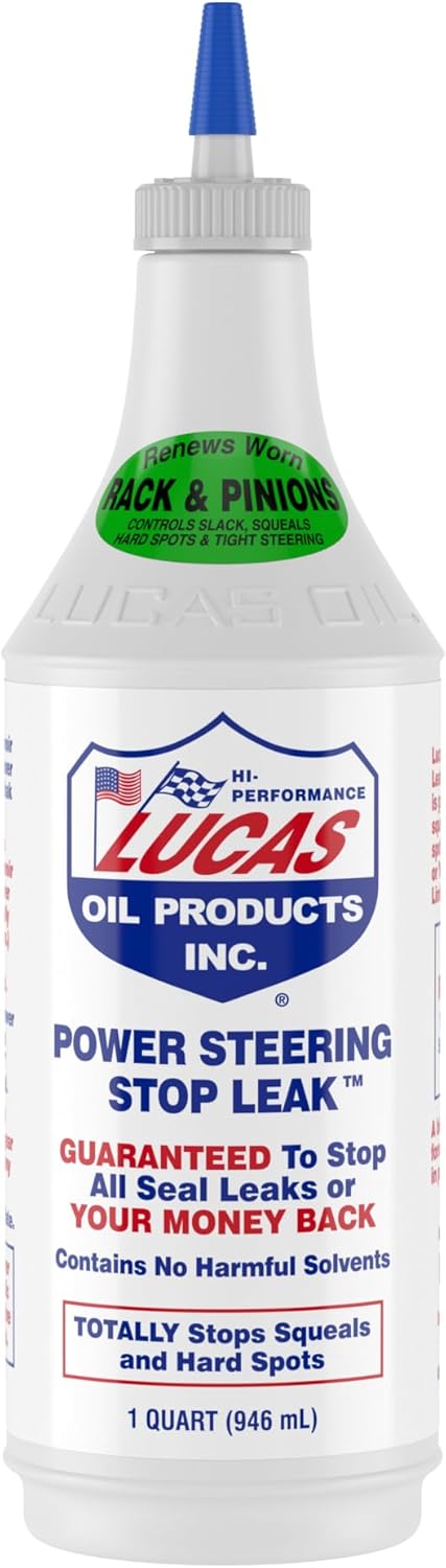 Lucas Oil 10011-PK12 Power Steering Stop Leak - 1 Quart (Pack of 12)