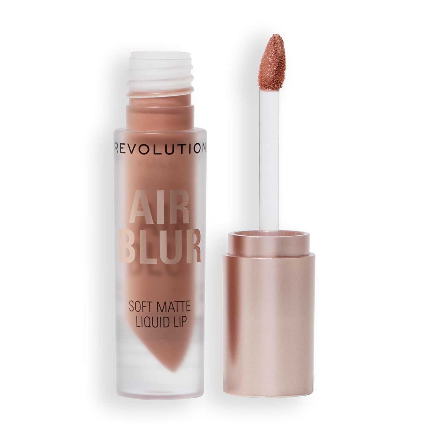 Revolution, Air Blur Matte Liquid Lipstick, Long-Lasting Lip Color, Face Makeup, Vegan & Cruelty-Free, Siren Brown Nude, 0.11 fl oz