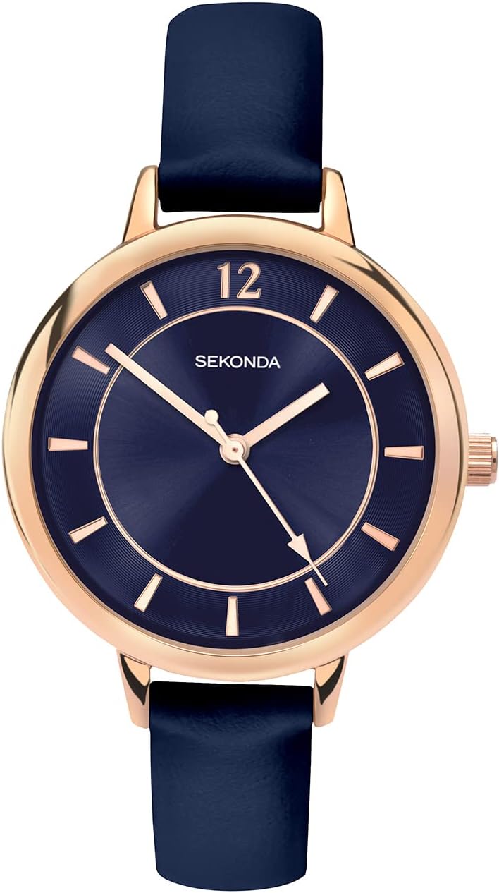Sekonda 35mm Classic Women’s Rose Gold Case Analogue Quartz Watch