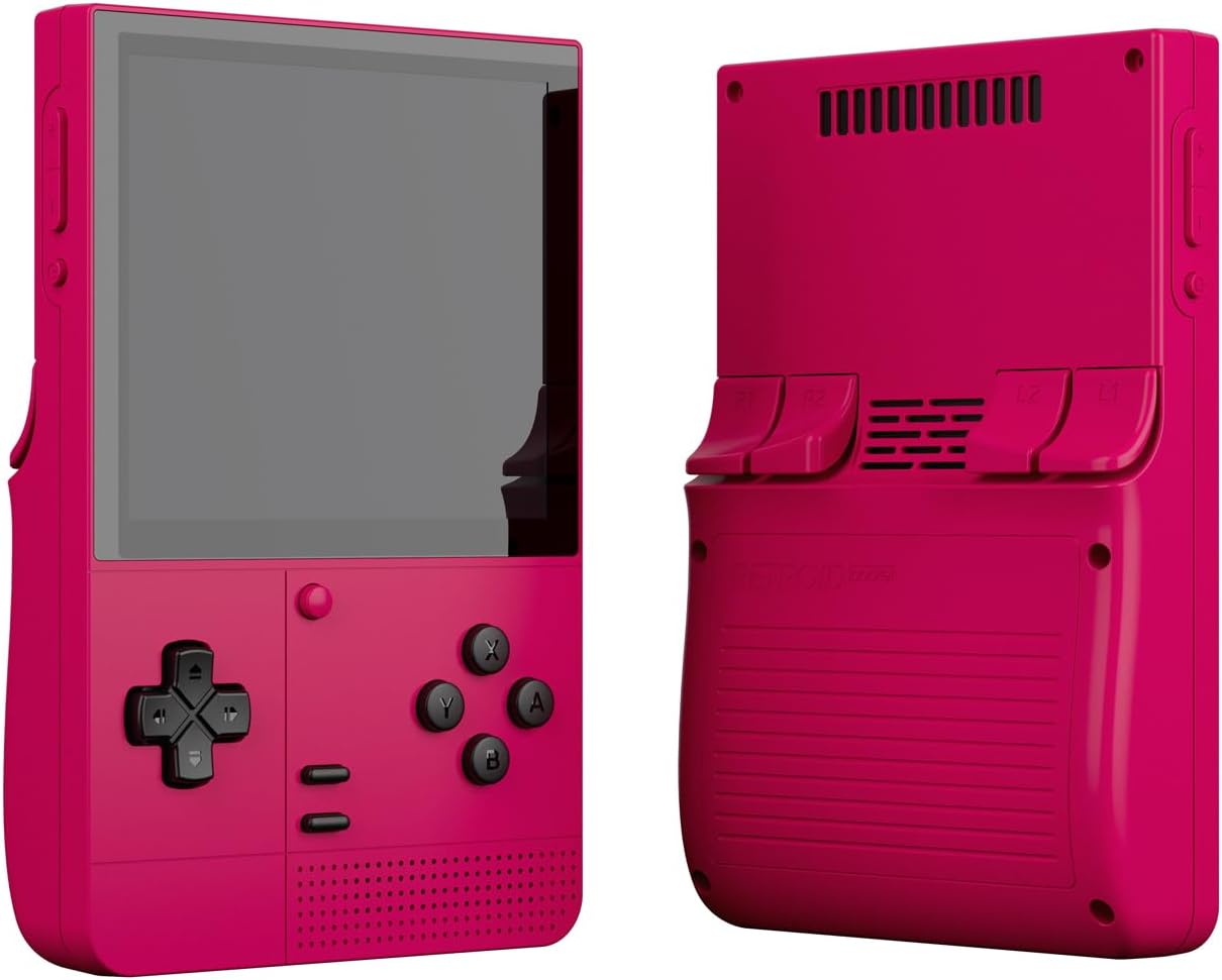 Retroid Pocket Classic Retro Handheld Game Console, 3.92" OLED Touchscreen, Portable Android Gaming Handheld with 6+128GB, 5000mah Battery, Android 14, WiFi 5 Classic Games Console (Berry)