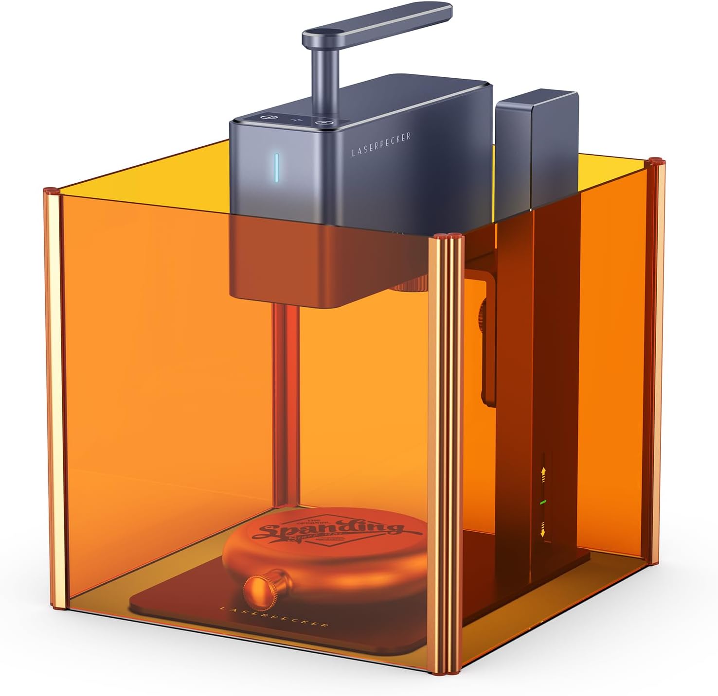 LaserPecker Magnet Protective Shields, Laser Engraver Accessories Portable Blu-ray Filter Baffle, Foldable Laser Shields for LP1/Pro/LP2 Engraving Machine - 4 Pieces (Without Machine)