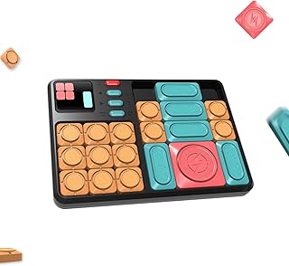 Super Slide Puzzle Kids Games, 530+ Challenges Puzzle Games, 7 Difficulty Levels Brain Games, with Slide Pieces Storage Area, Easter Basket Stuffers, Travel Toys Gifts for Boys Girls