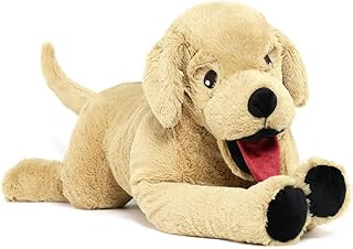 29" Dog Stuffed Animal Large Puppy Plush Golden Retriever Hugging Pillow for Kids Girlfriend Dogs, Gift for Birthday Christmas Valentine's Day Halloween(Light Brown)