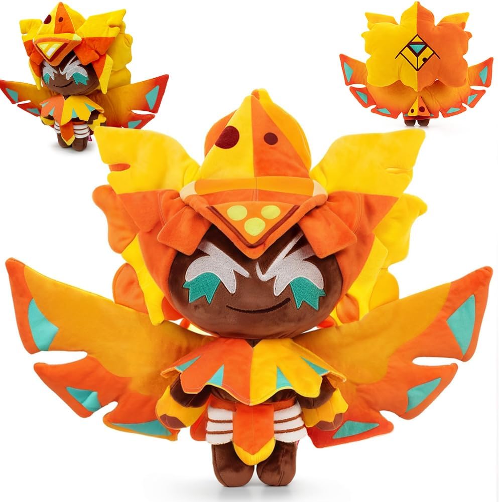 Cookie Run Kingdom Plushie 10in Soft Shadow Milk Cookie Plush,Cute Stuffed Animal For Kids & Fans,Squishy Game Character Toy, For 4 5 6 7 8 9 Old Boys & Girls. (Golden Cheese Cookie)