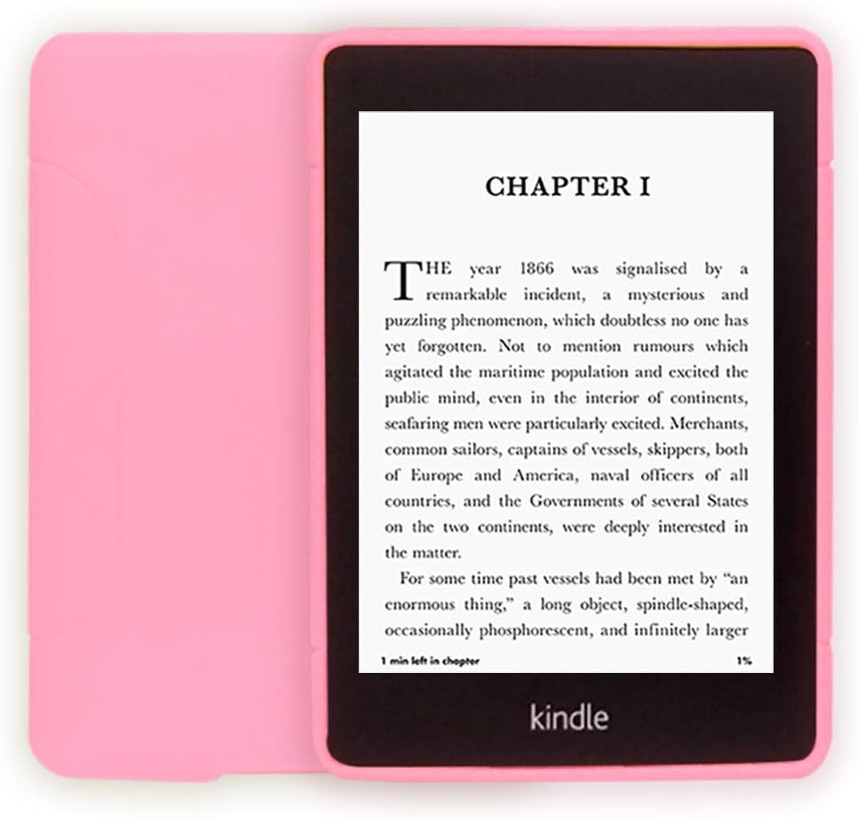 Young me Kindle Paperwhite Case - Slim Fit TPU Gel Protective Case Cover for Kindle Paperwhite 10th Generation 2018 Released (Pink)