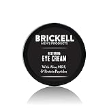 Brickell Men's Restoring Under Eye Cream for Men, Natural and Organic Anti Aging Eye Balm To Reduce Puffiness, Wrinkles, Dark Circles, Crows Feet and Under Eye Bags, 0.5 Ounce, Unscented