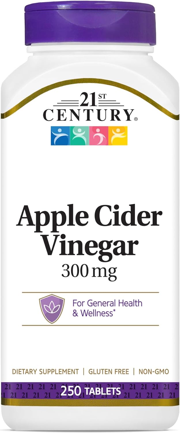 21st Century Apple Cider Vinegar 300mg Tablets, 250 Count
