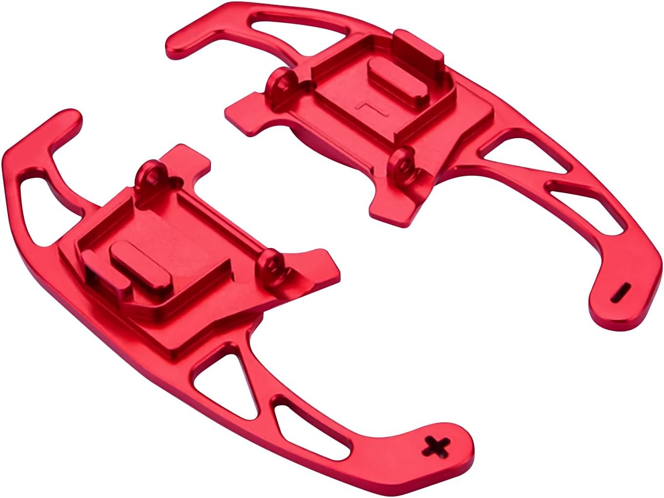 luolety Paddles Shifters, Aluminum Shifter Paddle Extension for VW Volkswagen Golf MK7 GTI R GTD GTE MK7 7 Polo GTI 2014-2018, for Car Steering Wheel (Red)