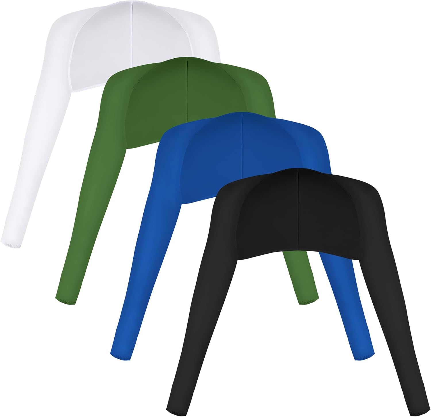 Yookat 4 Pieces Cooling Shawl Golf Cooling Shawl Arm Sleeve Sun Protection Golf Shrug for Women Men Outdoor Sports