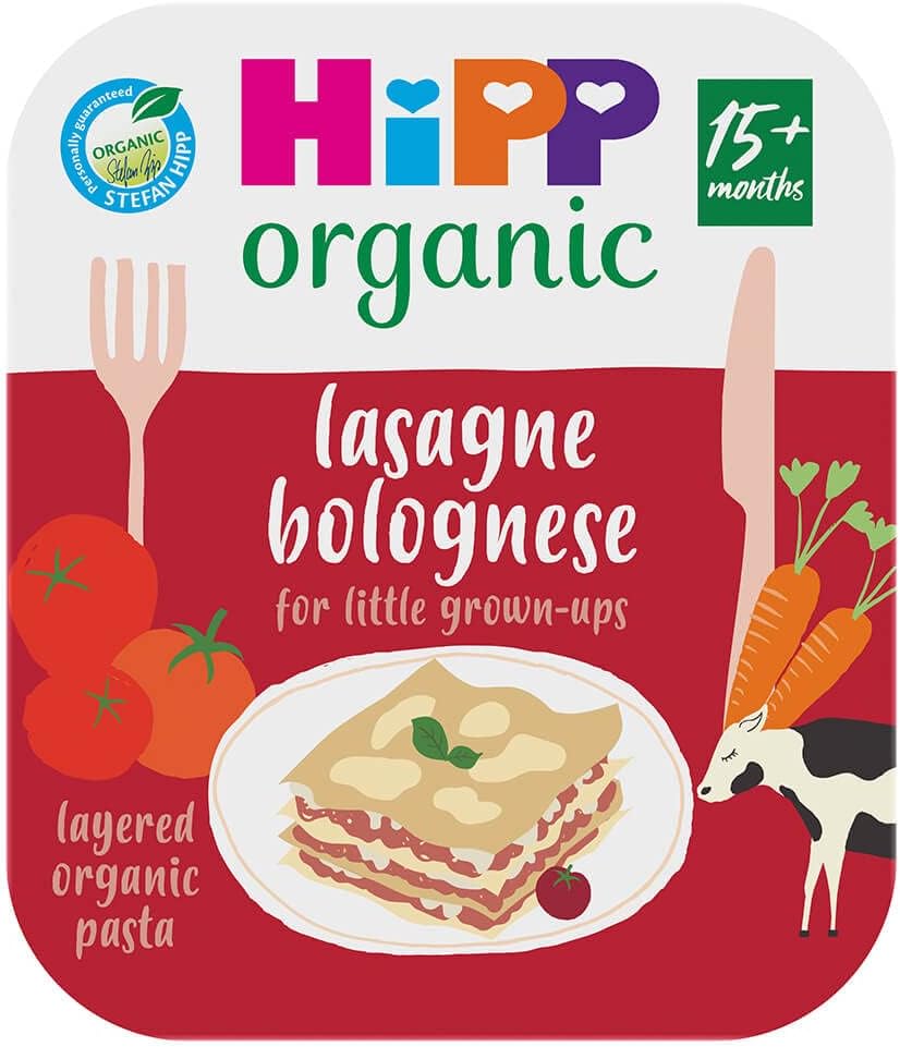 HiPP Organic Lasagne Bolognese Toddler Tray Meal 15+ Months (250g x 6)