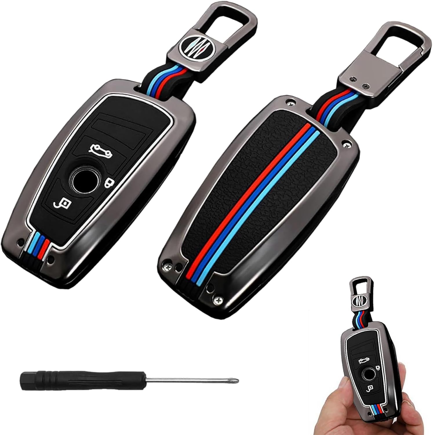 Cover for Bmw Key Cover for Bmw Keyring forBmw Key Case forBmw Key Ring for Bmw Key Fob Cover, Zinc Alloy Key Cover, Key for Bmw, Cover Para Llave for Bmw, Car Keychain for Bwm 3 4 5 6 7 Series
