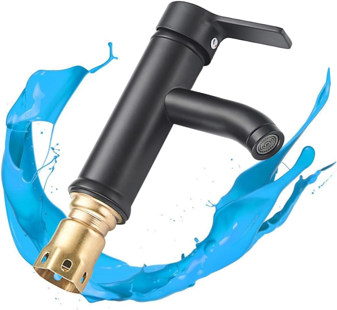 UKCOCO Touch on Kitchen Sink Faucets Black Matte Stainless Steel Hot Cold Water Mixer Kitchen Faucet Basin Anti-Corrosion