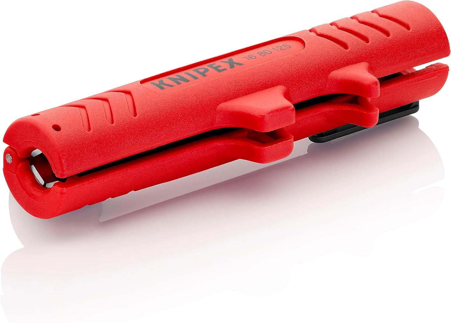 KNIPEX Universal Stripping Tool, 125 mm, for Round Cables, 8.0-13.0 mm (E.g, NYM Cable 3 x 1.5 mm²-5X2.5 mm²), Wire Stripper, 16 80 125 SB