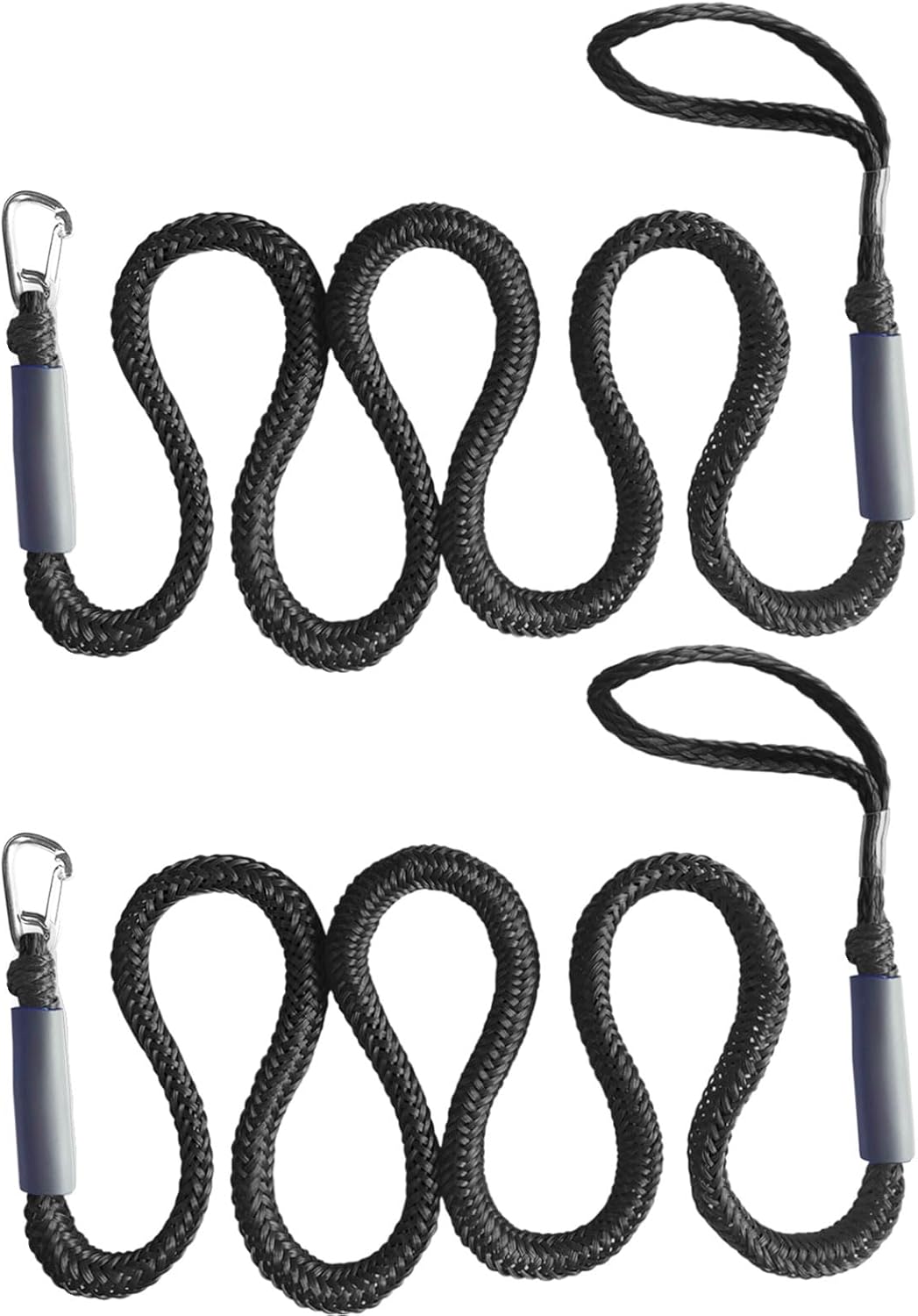 Anchor Boat Bungee Dock Lines for Jet Ski, 7ft (Stretches to 10 ft) Boat Anchor Ropes