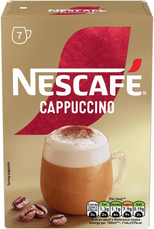 Nescafe Cappuccino Instant Coffee 7 x 15.5g Sachets